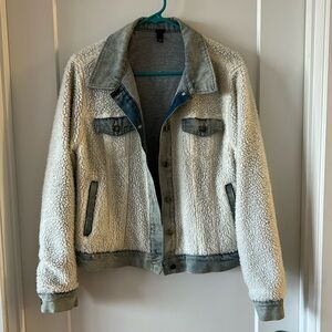 Denim/teddy jacket